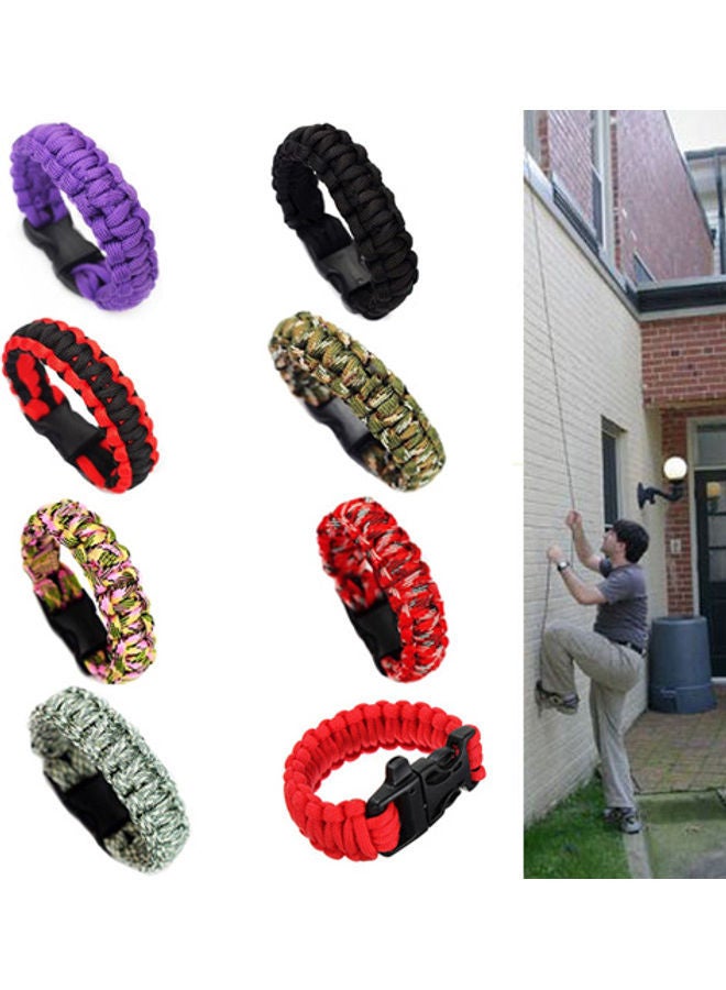 NIBEMINENT Travel Outdoor Survival Kit Whistle Bracelet Camping Rope Fashion Wristband 20x10x20cm - Image 2