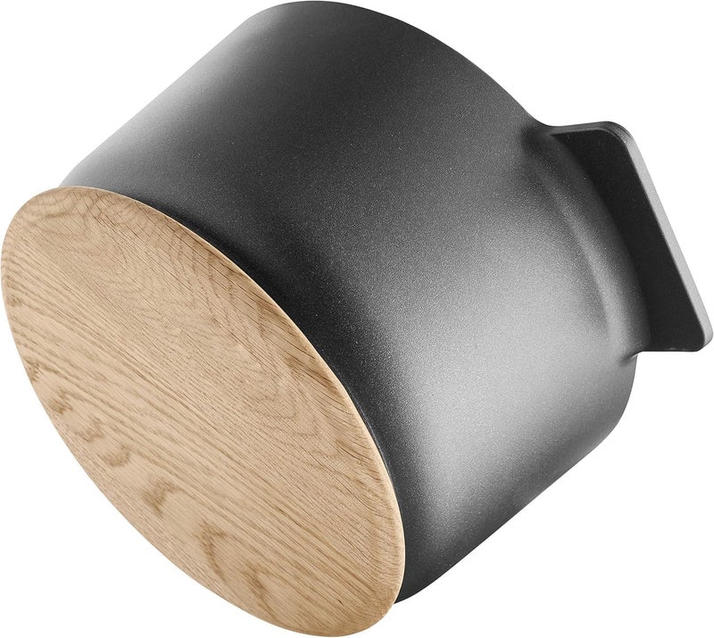 Eva Solo Nordic Kitchen Magnetic Trivet Round Solid Oak with Stainless Steel Center, Heat-Resistant Table Protector 18.5cm - Image 3
