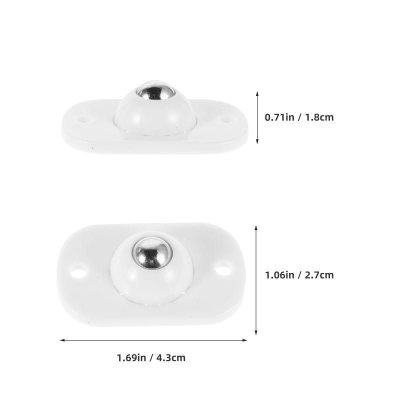 Ball Bearing Swivel Wheels, Quiet Operation for Furniture Mobility, Durable Design - Image 2