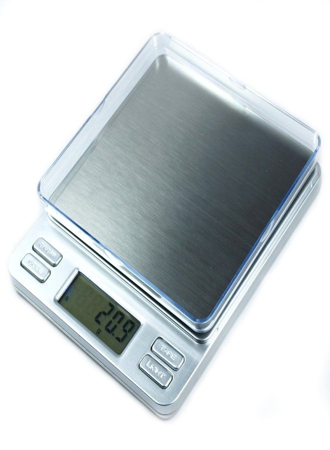 هورايزون ميزان مجوهرات رقمي دقيق من هورايزون طراز TPS-2000 مع صواني، ميزان محمول بسعة 2000 غرام ودقة 0.1 غرام، مناسب للشحن والمطبخ والمجوهرات - Image 3