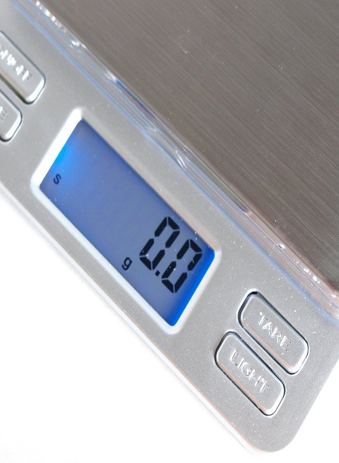 هورايزون ميزان مجوهرات رقمي دقيق من هورايزون طراز TPS-2000 مع صواني، ميزان محمول بسعة 2000 غرام ودقة 0.1 غرام، مناسب للشحن والمطبخ والمجوهرات - Image 4