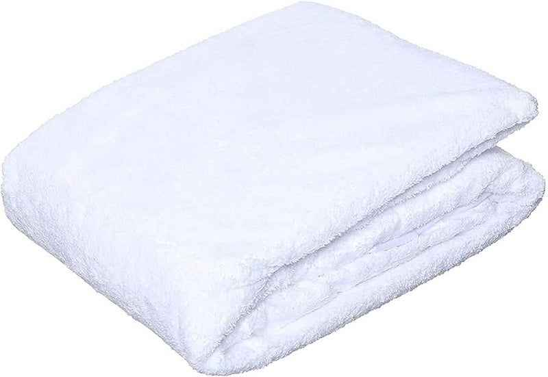 Comfort Terry Microfiber Mattress Protector (White, 140x200x30cm)