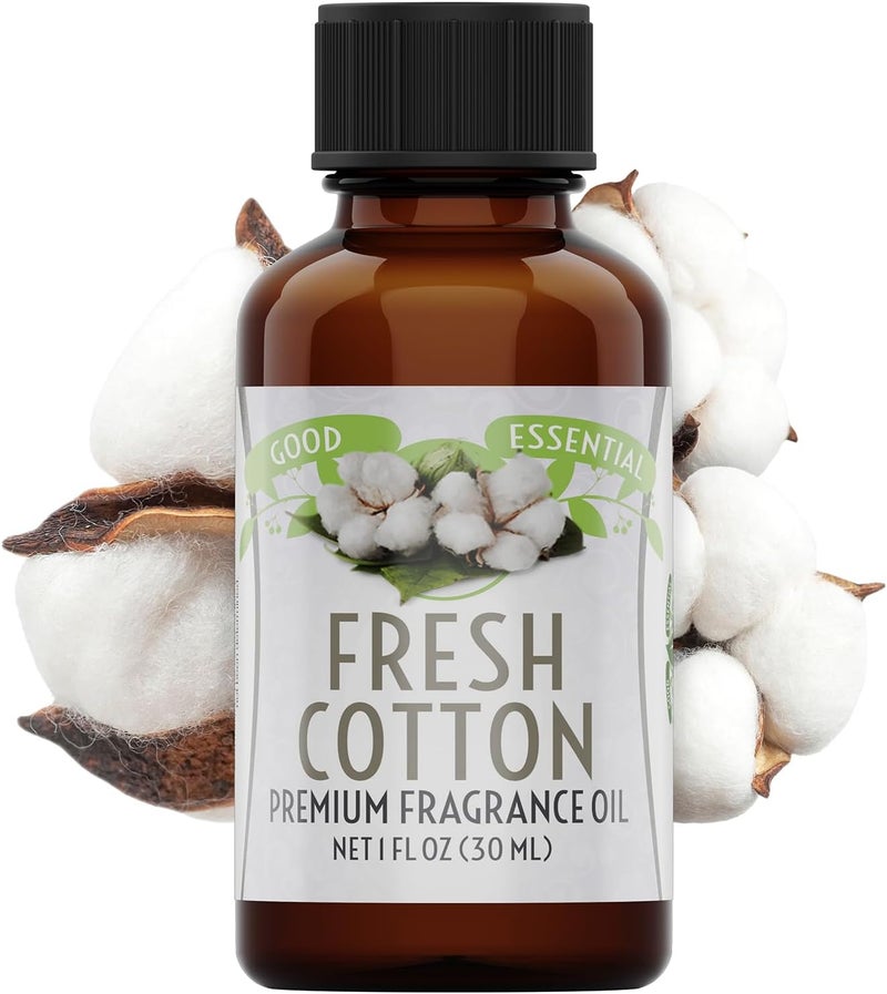 Good Essential Professional Fresh Cotton Fragrance Oil 30ml (1 fl oz) - Scent for Diffusers, Candles, Soaps, Lotions, Perfumes, Dryer Balls - Image 1