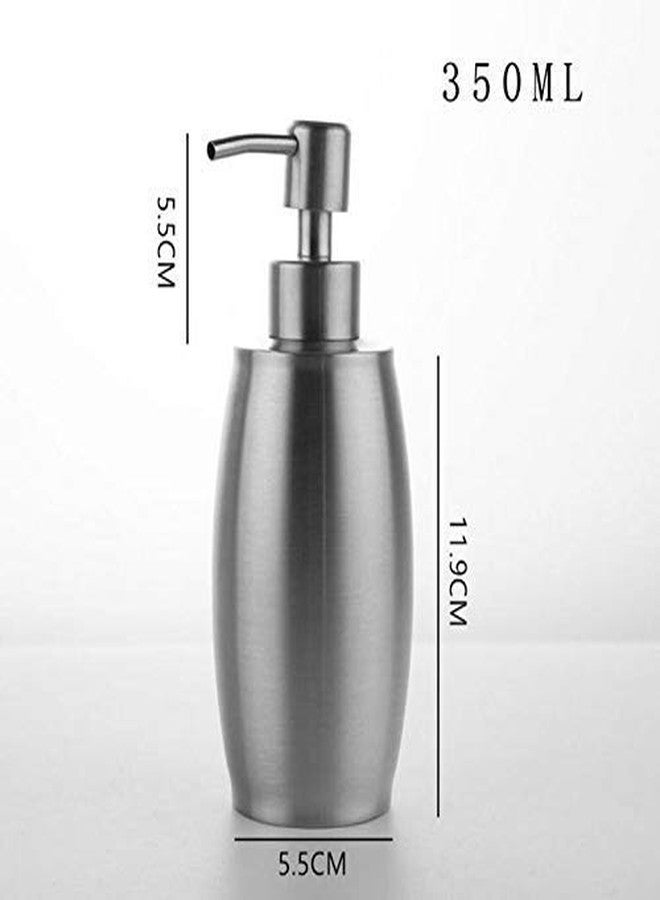 ABSTER Stainless Steel Soap Dispenser 350ml – Rust Proof Liquid Soap Pump Bottle for Kitchen Sink, Bathroom & Countertop – Refillable Hand Wash Dish Soap Lotion Dispenser - Image 2