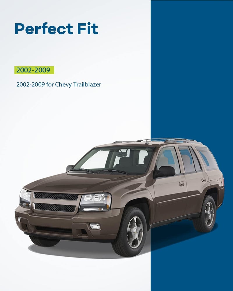 LUJUNTEC Interior Door Handle Trim Bezel for Chevrolet Trailblazer (2002-2009) - Right Side Replacement - Image 2