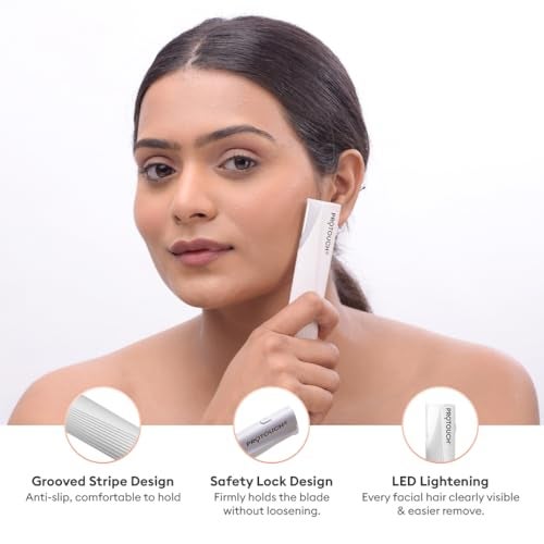 PROTOUCH Electric Dermaplaning Device | Beauty Tool | 2 in 1 Eyebrow & Face Hair Remover with Gentle Exfoliation | Quick, Painless, Smoother & Glowing Skin | 3 attachment | Easy & Safe to Use - Image 4