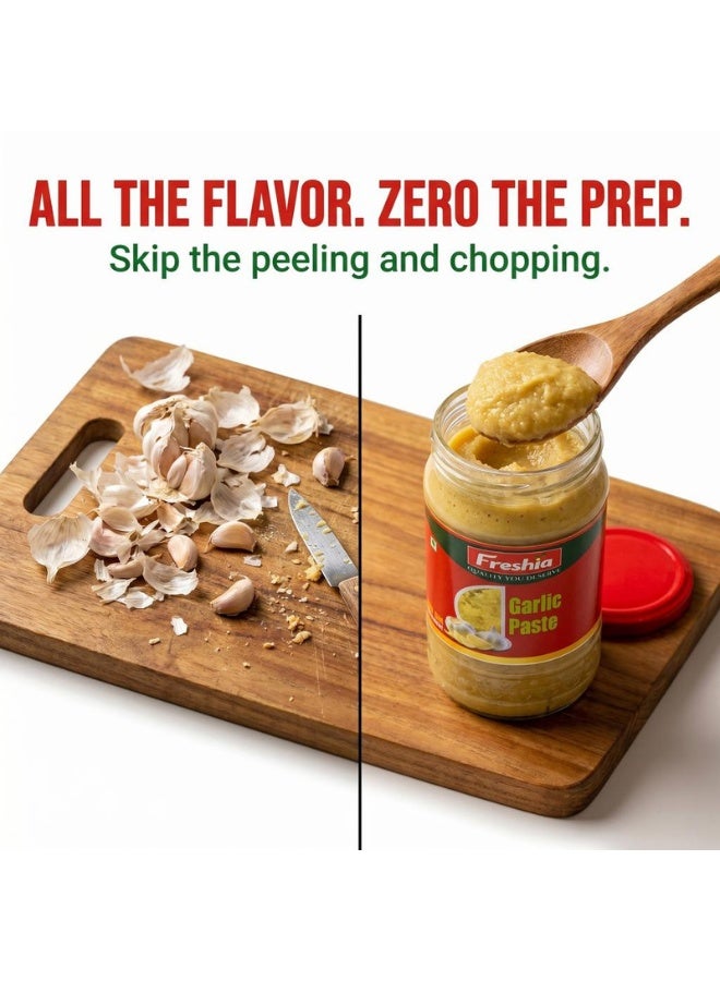 Freshia Garlic Paste - 300g | 100% Pure Crushed Garlic | Ready-to-Use Cooking Paste | No Artificial Colors or Flavors | Vegan, Gluten-Free - Image 5