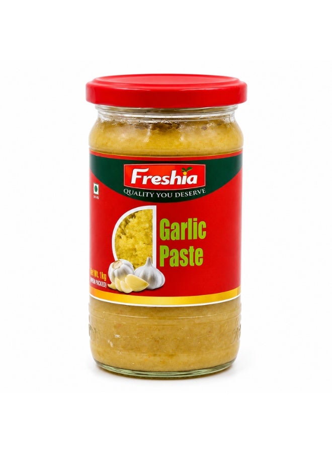Freshia Garlic Paste - 300g | 100% Pure Crushed Garlic | Ready-to-Use Cooking Paste | No Artificial Colors or Flavors | Vegan, Gluten-Free - Image 1
