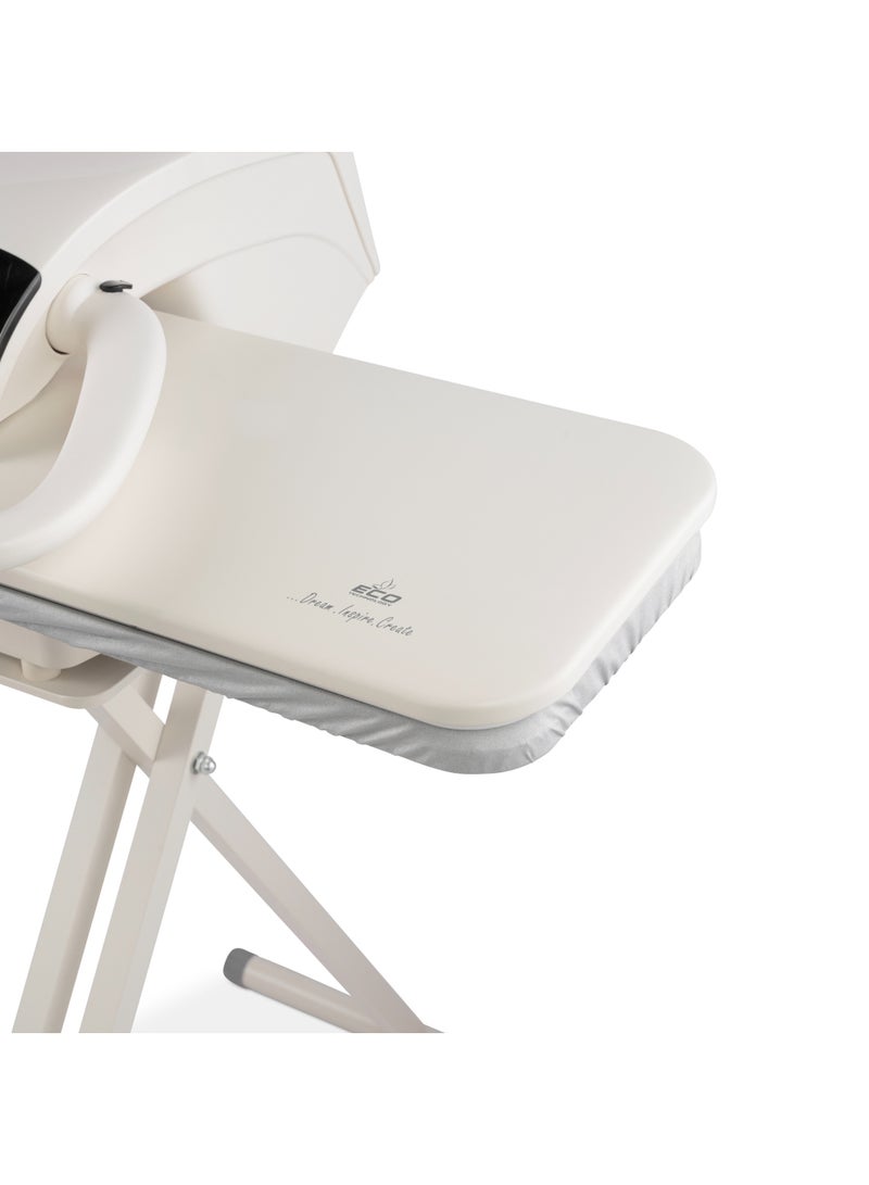 بلاتينيوم SP-7110-W كاوية كبس 40 إنش، خزان المياه 800 مل تحكم الكتروني، مع حامل اضافي، قدرة 2200 واط - أبيض - Image 3