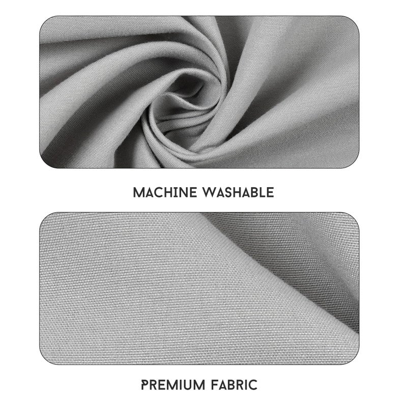 FRESH FROM LOOM شراشف سرير كينج حجم عادي من فريش فروم لوم - مطبوعة بالدوران من الألياف الدقيقة، مضادة للحساسية، خالية من التجاعيد مع 2 غطاء وسادة (90 × 95 بوصة | رمادي معدني، عادي)، 144 TC - Image 3