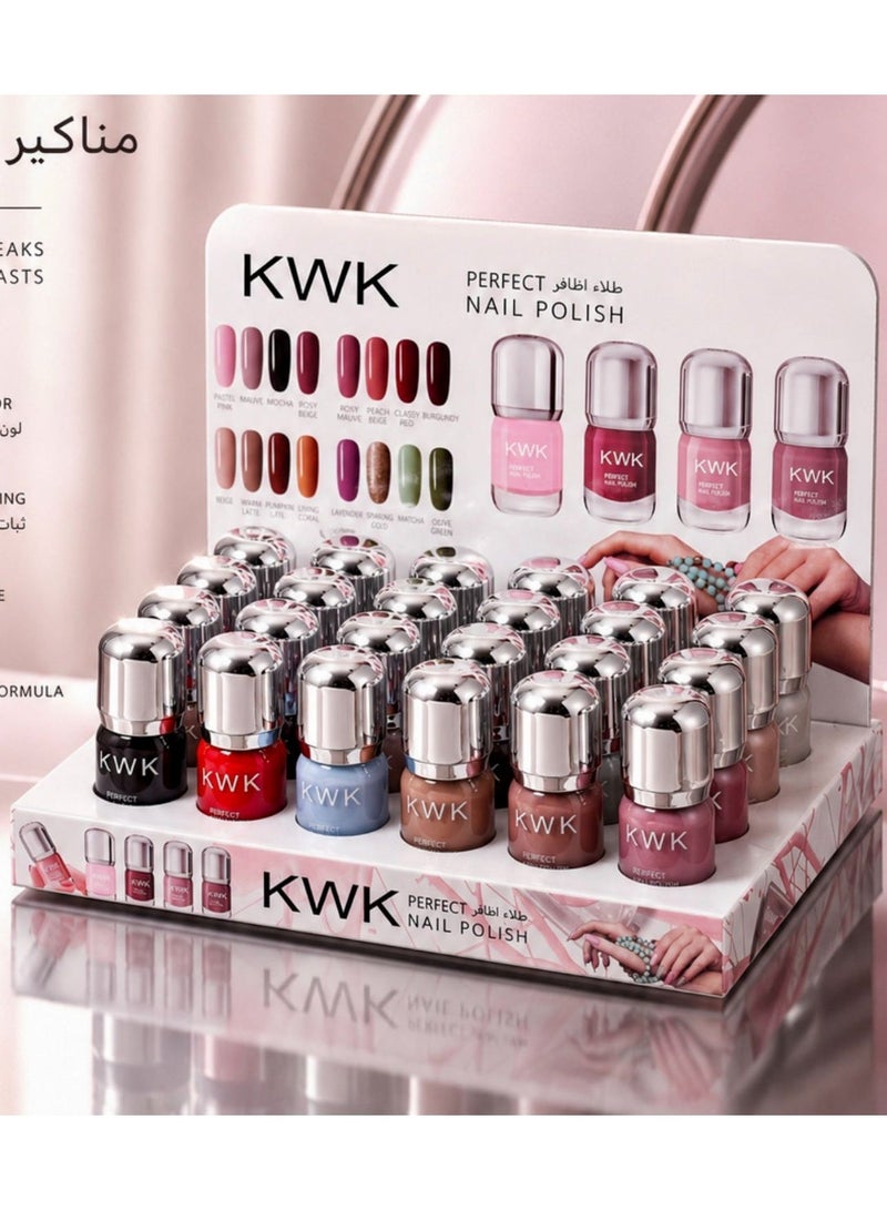 KWK 24-piece multi-colored nail polish set - Image 4
