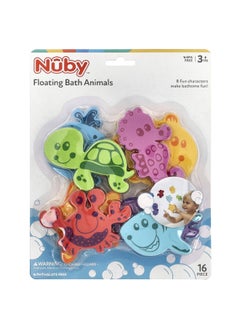 Nuby Nuby, Floating Bath Animals, 3+ Years, 16 Pieces  - Image 1