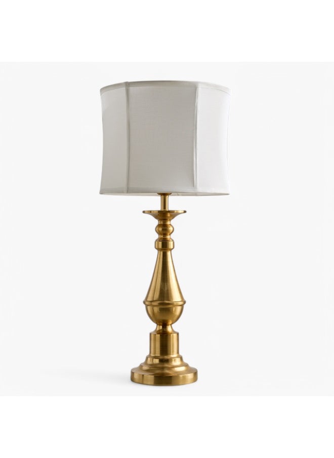 Glen Mallory Metal Table Lamp with Handmade Shade - 33x71 cm