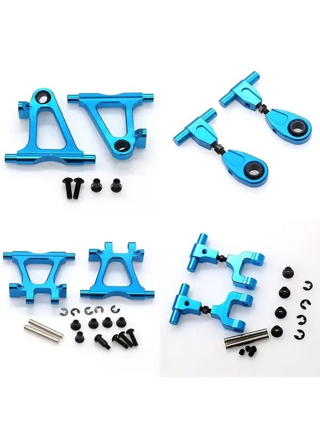 Tamiya TT02 1 10 RC Car Blue Aluminum Suspension Arms Upgrade Parts Set - Image 2
