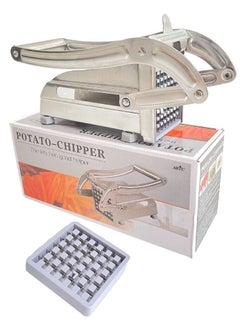ARTC ARTC Stainless Steel Potato Chipper And Slicer And Cutter with 2 Interchangeable Blades Silver  - Image 2