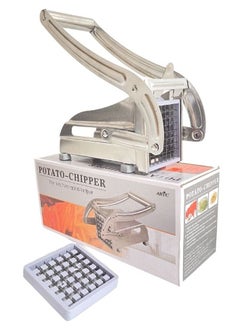 ARTC ARTC Stainless Steel Potato Chipper And Slicer And Cutter with 2 Interchangeable Blades Silver  - Image 1