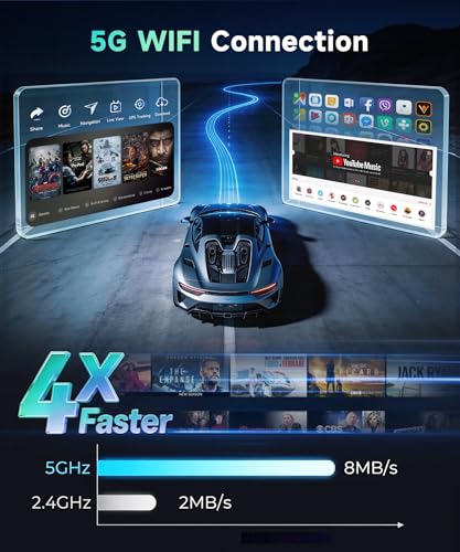 VECHTEL 2G+64G Android 13 Car Stereo for Honda Civic 2001-2005 with Wireless Carplay Android Auto, 9 Inch Touch Screen Radio Support GPS, WiFi, Bluetooth, FM, SWC, Backup Camera - Image 4
