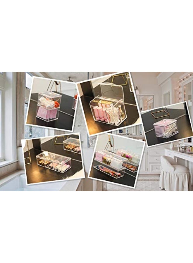 منظم للمكياج والفرش شفاف - Image 3