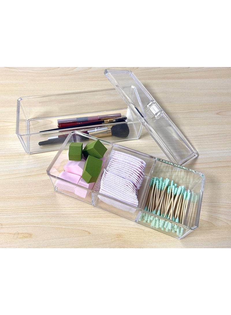 منظم للمكياج والفرش شفاف - Image 4