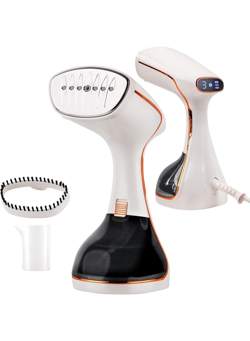 Yoawllty Travel Clothes Steamer for Clothes, Portable Handheld Steamer Iron with Steam and Water Tank for Wrinkle Removal for Home, Dorm, Travel(White)  - Image 1