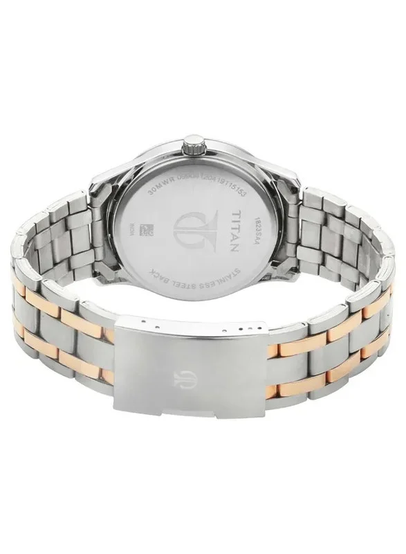 TITAN Titan Quartz Analog with Date Watch for Men Silver Dial With Stainless Steel Strap