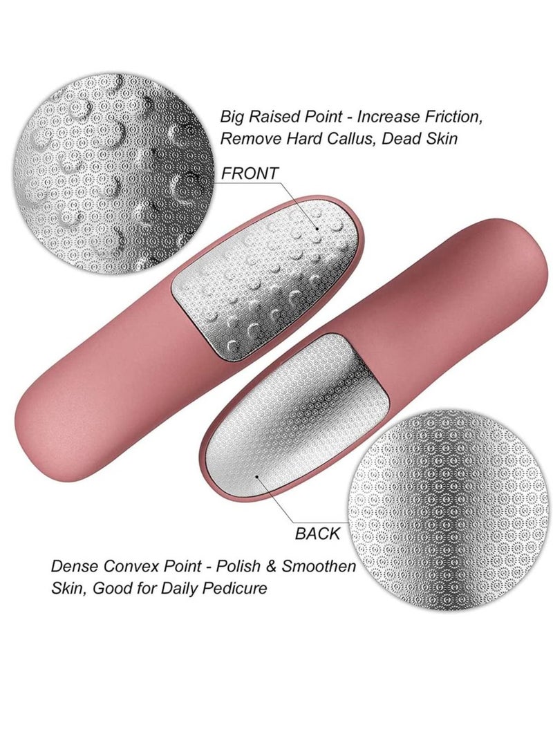 سيوسي مبرد القدم باديكير منظف القدم على الوجهين لإزالة مسامير القدم بشكل آمن ومزيل مسامير القدم للأقدام مكشطة احترافية للقدم للبشرة الميتة مع حامل للأقدام المستخدمة الرطبة والجافة - Image 5