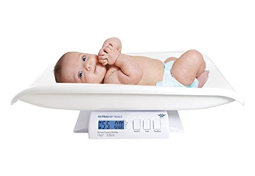 My Weigh ميزان ماي وي Ultrababy U2 سعة 27 كجم 60 رطل شاشة LCD تصميم منخفض للمواليد والأطفال والحيوانات الأليفة والأطعمة والرسائل والطرود والصناديق - Image 3