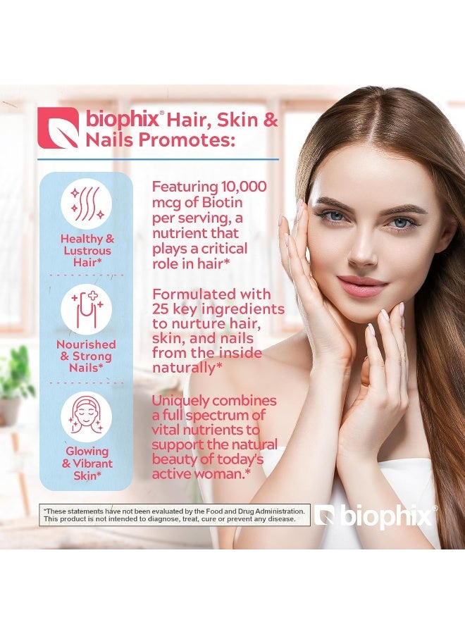 Biophix Advanced Hair, Skin & Nails 180 Caplets for Women - Image 2