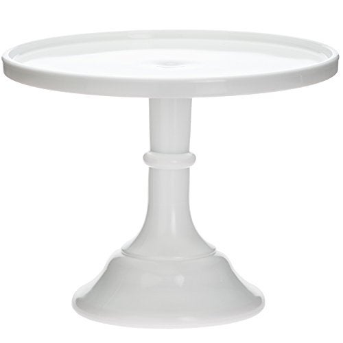 Mosser Glass طبق كعكة/حامل زجاجي موسر 12" زجاج حليب - Image 1
