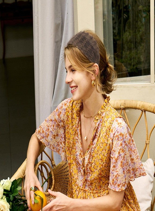 ACO-UINT Brown Headband for Women, Boho Wide Headbands Thick Headbands with Teeth, Large Head Bands for Women's Hair Fashion Hairbands Hair Accessories for Women Girls - Image 4