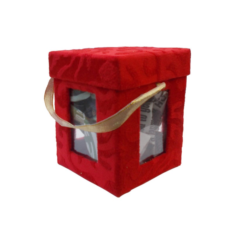 KRYPMAX Empty Multi Window Handmade Gift Box for Gifting for Multipurpose Use, Red Color (10.5 x 10.5 x 13 CM) - Image 2