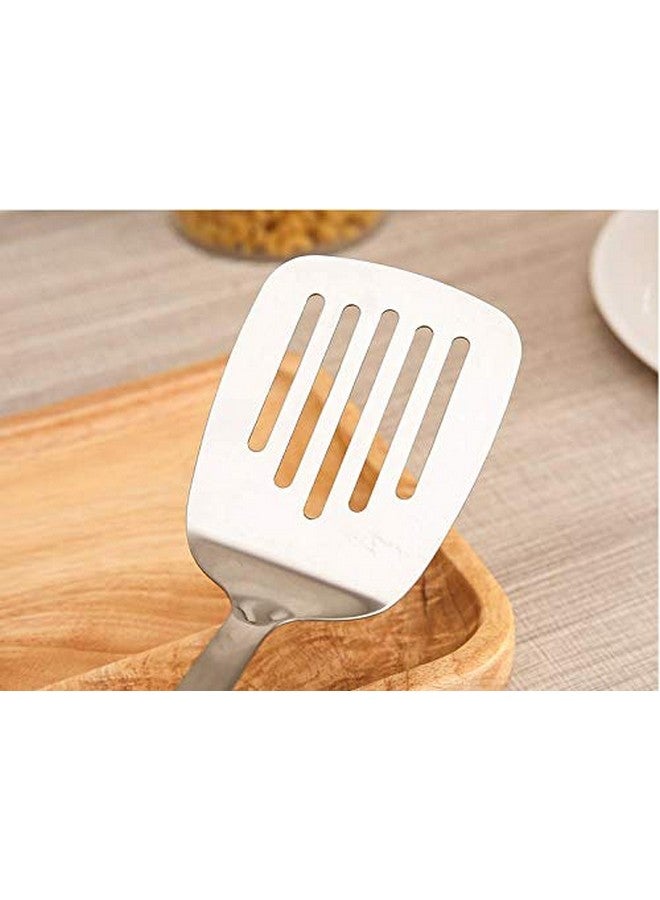 Naidev Flipper Kitchen Cooking Stainless Steel Utensils Set Wooden Handle Egg Flipper Gadgets Spatula Set Hook,Slotted Turner (Turner, 1) - Image 4