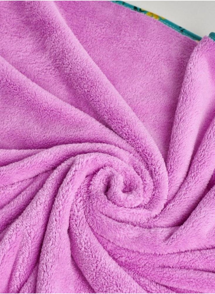 lanozan Medium Bath Towel Size 140*70*2.5cm Purple  - Image 3