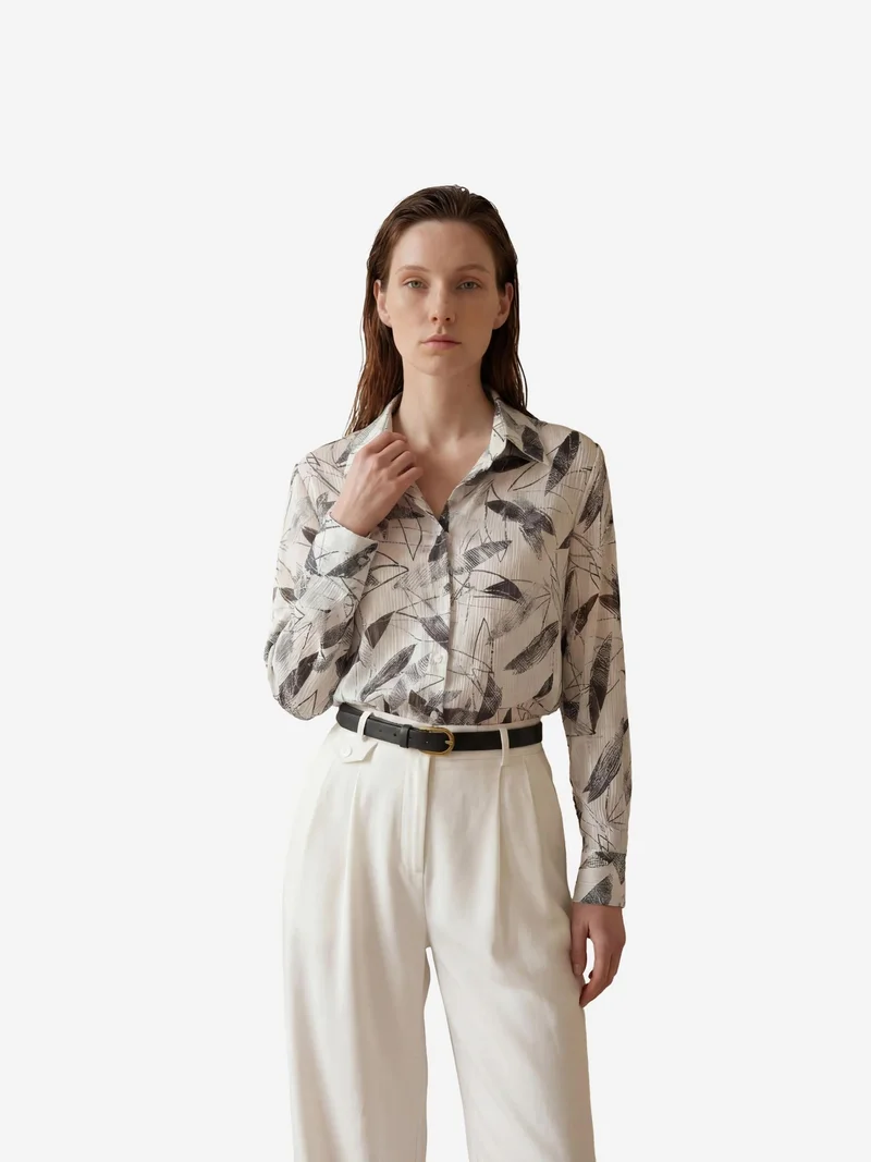 ماي فاشن MY FASHION Printed Button-Up Shirt