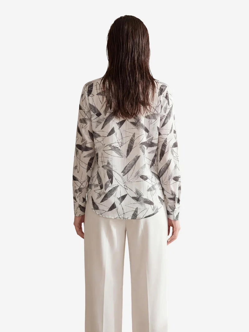 MY FASHION Black MY FASHION Printed Button-Up Shirt for Women | Best Price UAE
