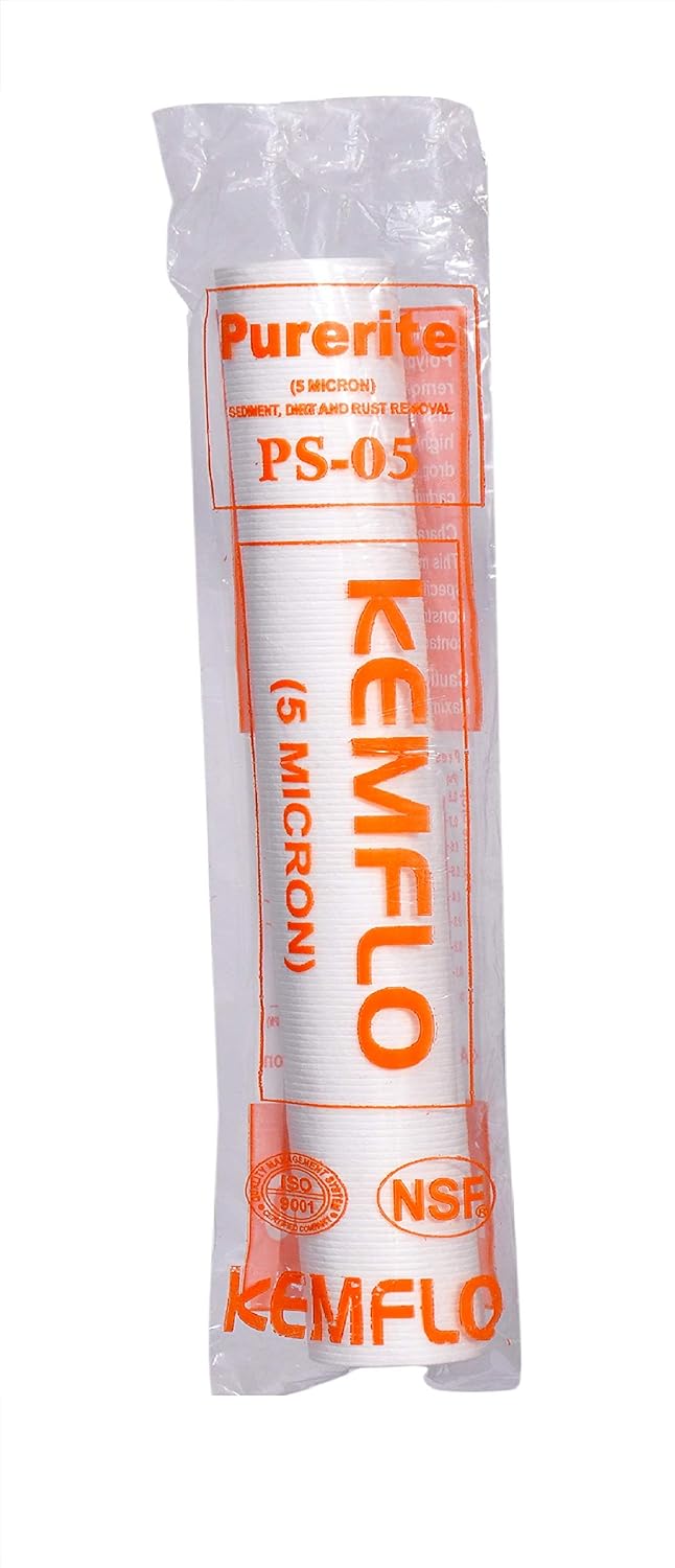 Ionix Spun Filter 10 inch 5 Micron pre Filter Cartridge for Water Purifier Pack of 16 Spun Filter - Image 2