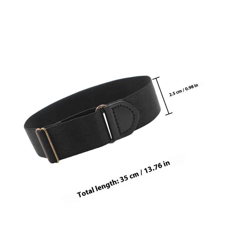 2 Pairs Adjustable Non- Shirt Sleeve Garters for Men and Women Elastic Arm Bands Sleeve Holders for Shirts Anti- Shirt Sleeve Garters Sleeve Bands Sleeve Crinkle-resistant Belts - Image 2