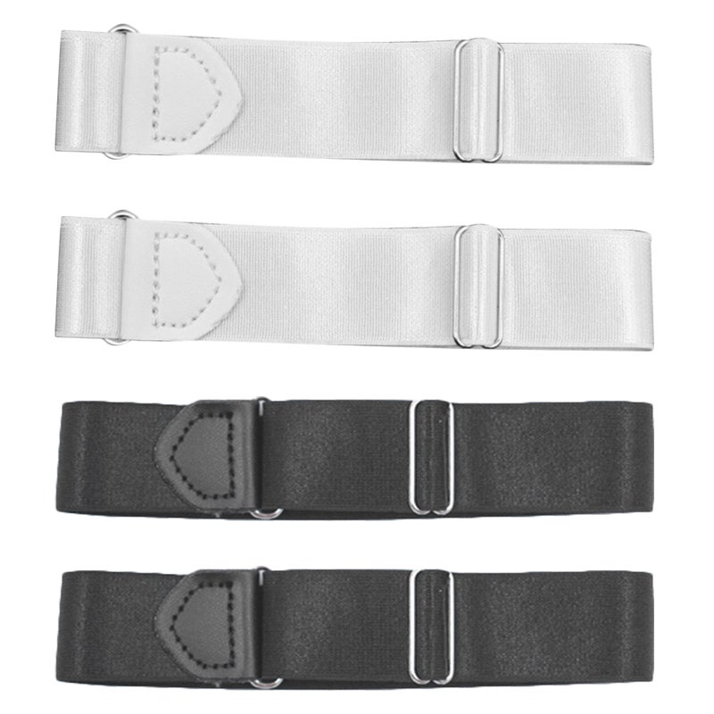 2 Pairs Adjustable Non- Shirt Sleeve Garters for Men and Women Elastic Arm Bands Sleeve Holders for Shirts Anti- Shirt Sleeve Garters Sleeve Bands Sleeve Crinkle-resistant Belts - Image 5