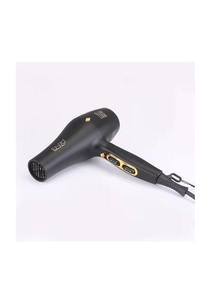 ENZO Professional مجفف شعر ENZO PROFESSIONAL مع توزيع حرارة متساوي للشعر المعالج – تجفيف سريع، زر تبريد، أداء بجودة صالون - Image 3