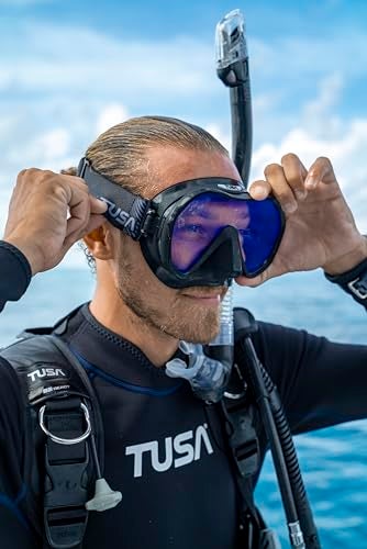 TUSA M1010F Zensee Scuba Diving Mask with Fabric Strap White - Image 3