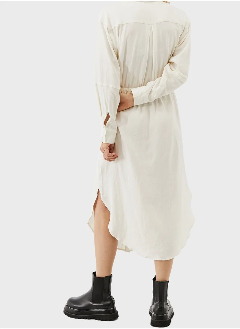 URBAN OUTFITTERS Drawstring Shirt Dress