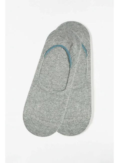 Bisse Men's Bamboo Suba Plain Socks GRAY MELANGE CR22Y22109_D55-1