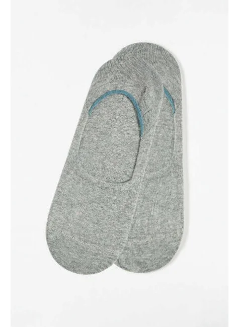 Bisse Men's Bamboo Suba Plain Socks GRAY MELANGE CR22Y22109_D55-1