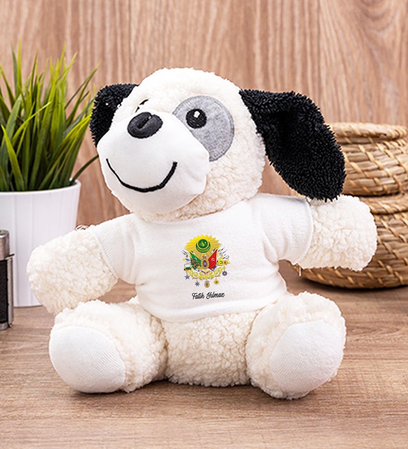 Hediye Dükkanı Gift Shop Personalized Ottoman Coat of Arms Plush Dog 