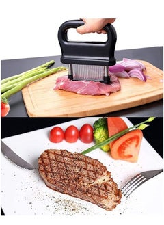 fashionhome 48 Stainless Steel Ultra Sharp Needle Blade Meat Tenderizer  - Image 2