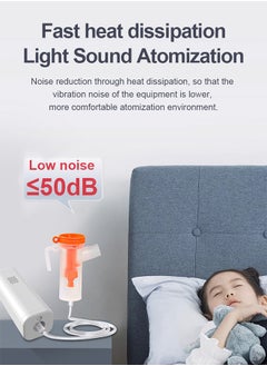 GIFT Portable Nebulizer Spacer for Adults& Kids, Compressor Mesh Machine for Breathing Treatment with Mouthpiece & 2Masks, for Home, Car, Travel  - Image 5