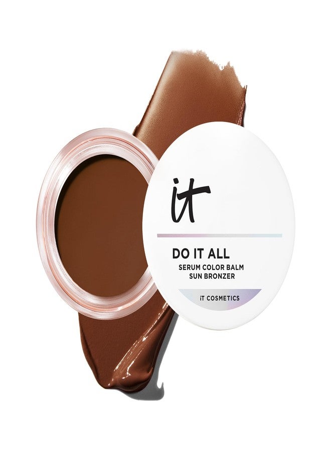 IT Cosmetics Do It All Serum Color Balm Sun Cream Blush & Bronzer, Sun Tan - Blendable & Buildable, Lift, Reshape, All-Over Color, 24HR Hydration, Hyaluronic Acid, Peptides & Vitamin E - 0.63 oz - Image 1