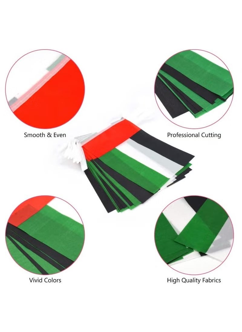 Anna 25 UAE Flags 8 meters long - outdoor decorative polyester flag, durable and bright, suitable for celebrations and events  - Image 4