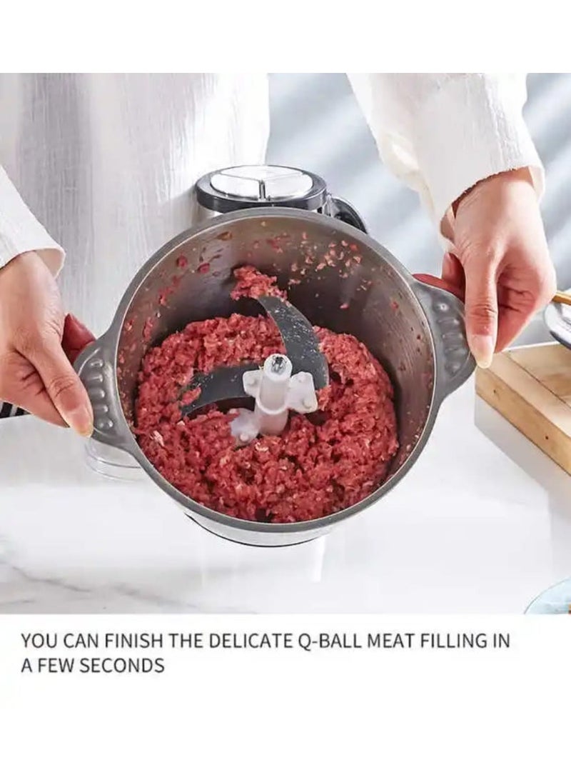 POGAGO Electric Food Chopper & Meat Chopper Grinder 3L Stainless Steel Food Processor – Vegetable Chopper, Onion Cutter, Meat Mincer, Kitchen Processor for Home Use - Image 4