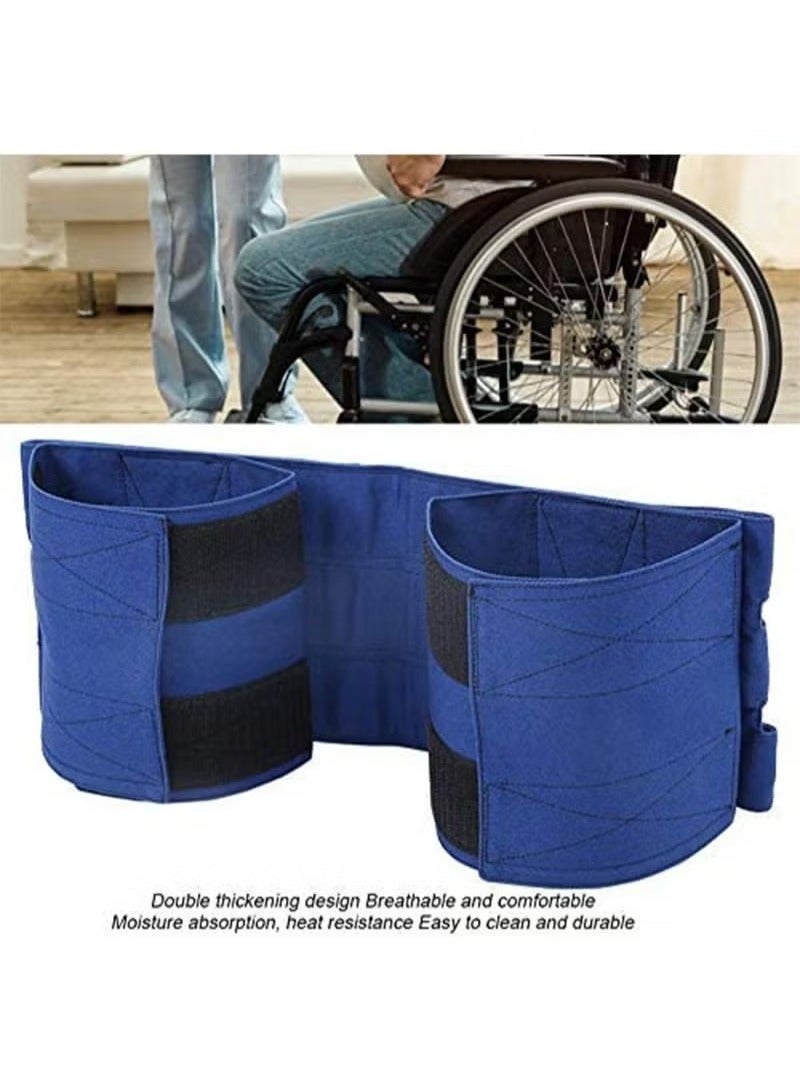 Wheelchair Leg Restraints - Safe Transport Foot Support Straps Adjustable Accessories for Elderly and Disabled Persons, Wheelchair Seat Belts, Medical Restraints, Anti-fall Wheelchair Bed Restraints - Image 2